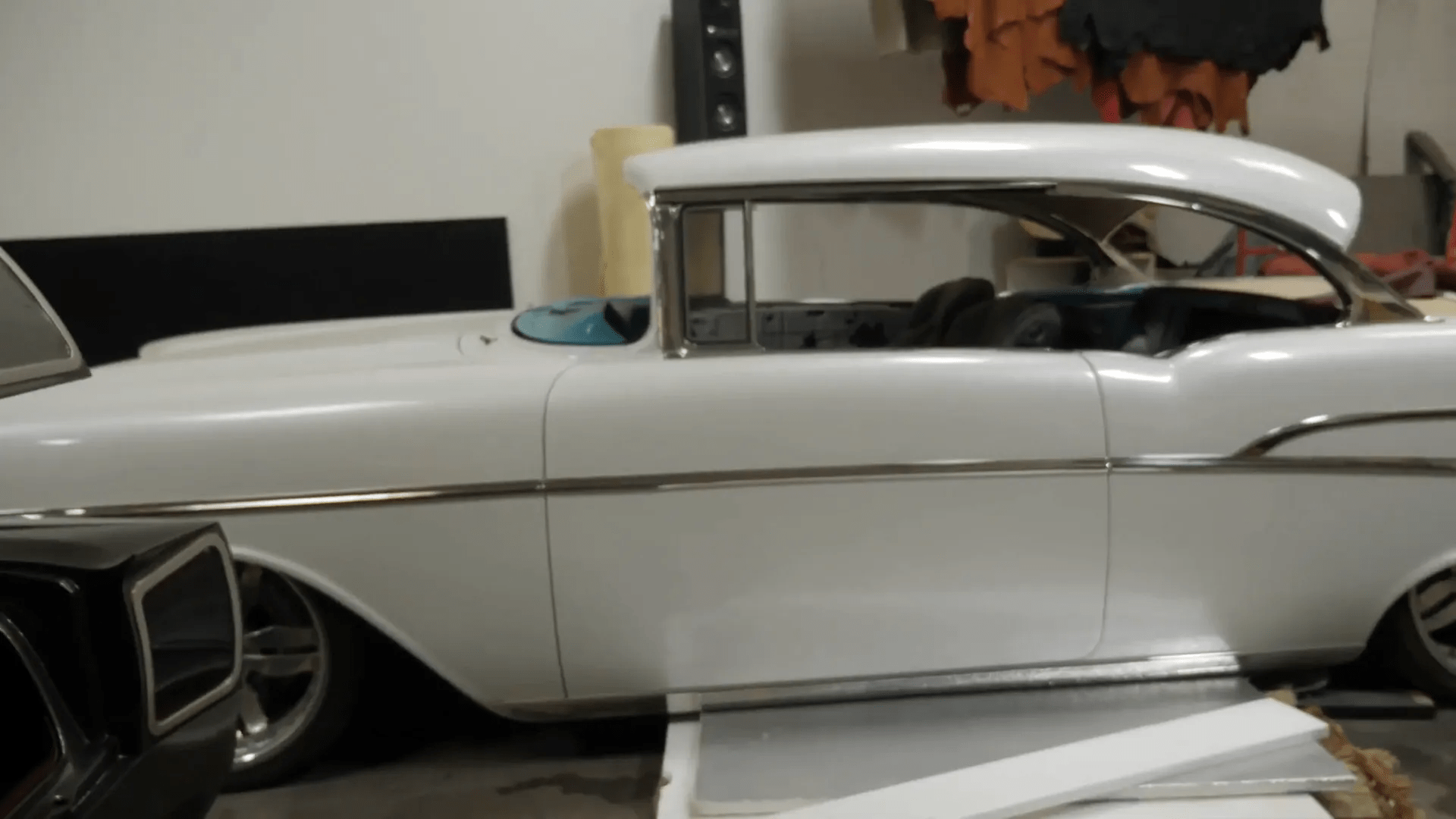 Interior of the 1957 Chevy Bel Air